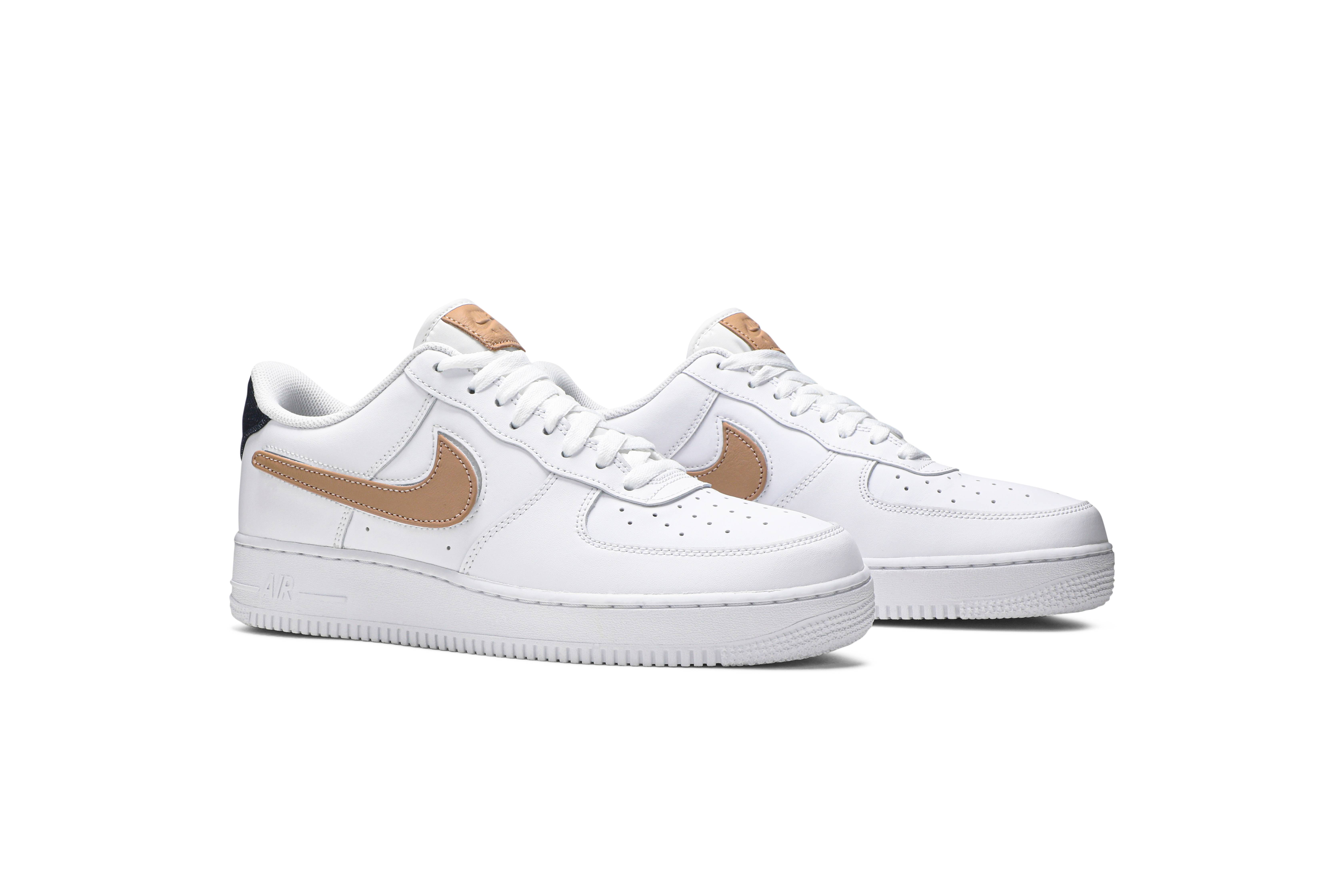 Nike Air Force 1 Low ’07 LV8 ‘Removable Swoosh – White Vachetta Tan’ CT2253-100