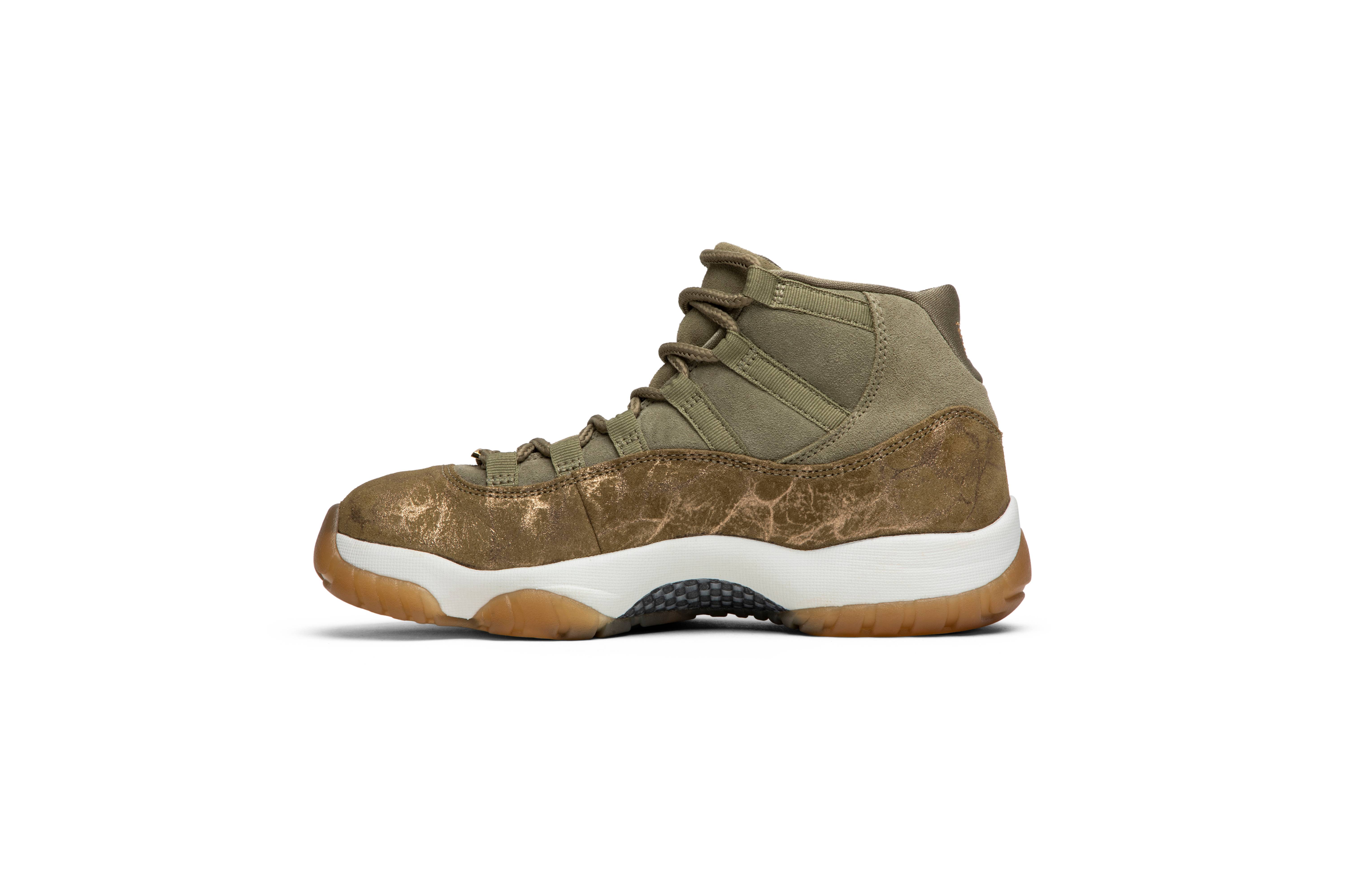 (Women) Air Jordan 11 Retro ‘Olive Lux’ AR0715-200